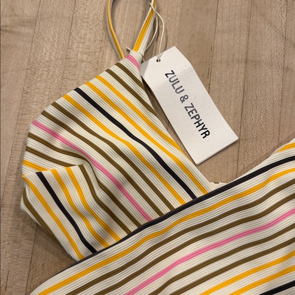 Zulu & Zephyr Stripe One-Piece NWT - Picture 3 of 5